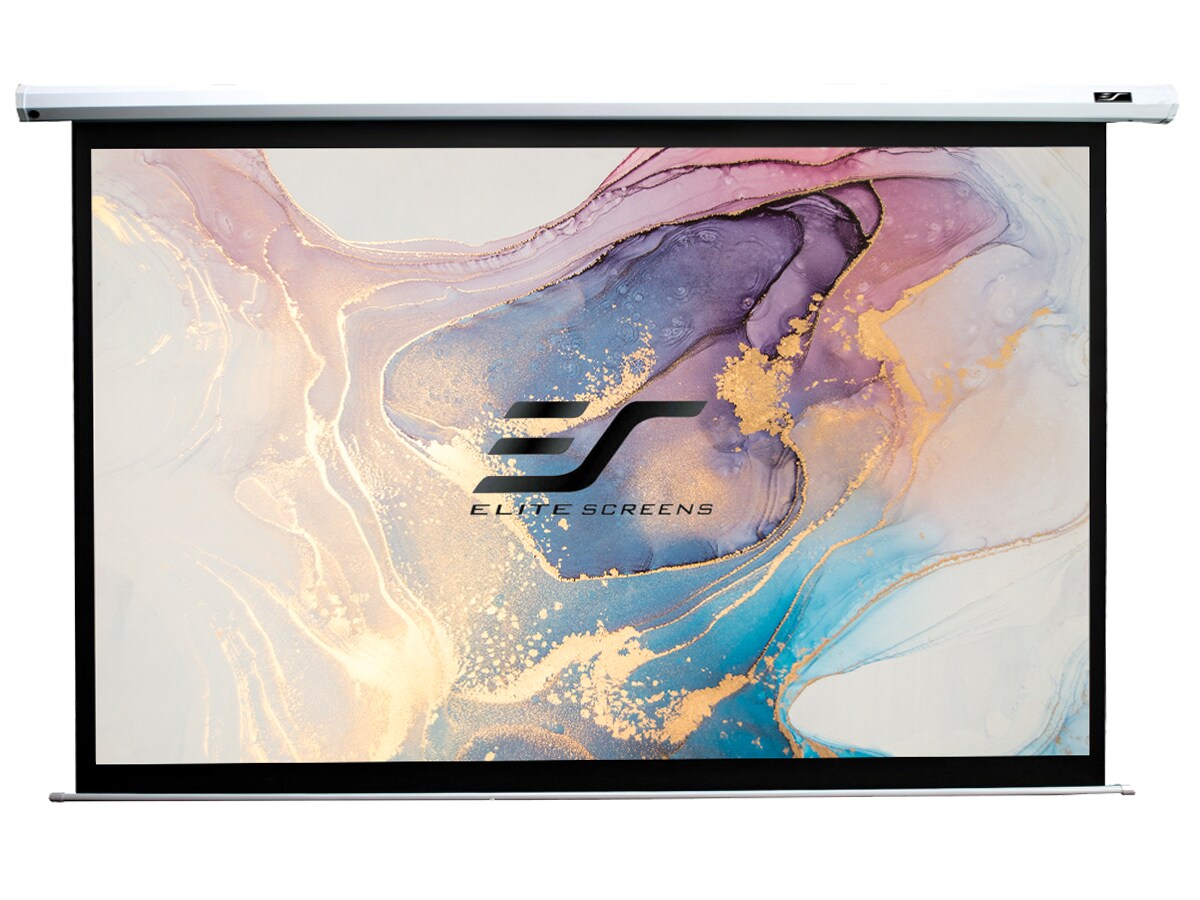 ELITE SCREENS-VMAX - MOTORLEINWANDSchwarz / 16:9 / 222 x 125 (Vorlauf 15cm)-Projektionsleinwand-geeignet für: normalen Beamer Image