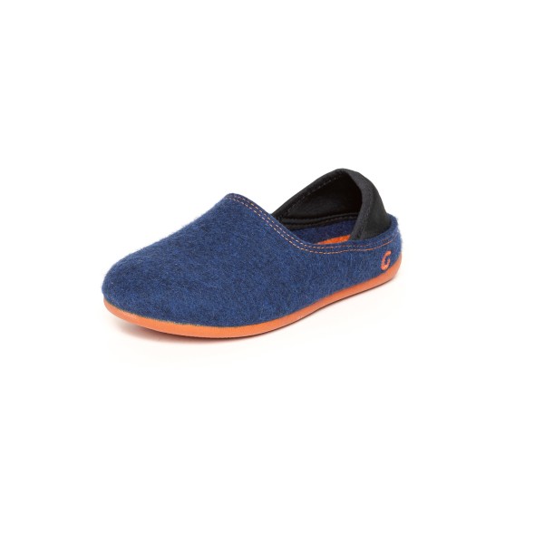 Gottstein - Kid's Wool Slip-On - Hausschuhe 33 | EU 33 blau/orange
