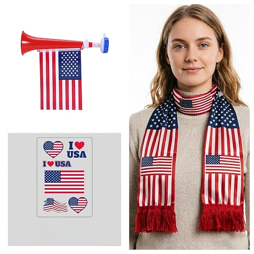 2-teiliges Set Fußball-WM 2026 mit Zubehör, Sportbekleidung, Fußball, französischer Fußball, Fanartikel für Kinder, Erwachsene, Unisex, Outdoor-Spiel-Verkleidung Image