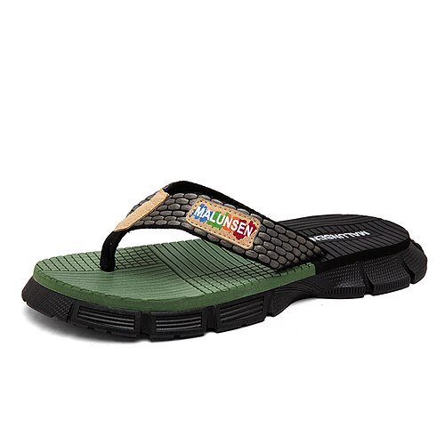 Braune Zehenstegsandalen für Herren – lässige Sommer-Flip-Flops, leicht und bequem, ideal für Strand, Urlaub, Reisen, Freizeit und den Alltag bei warmem Wetter. Image