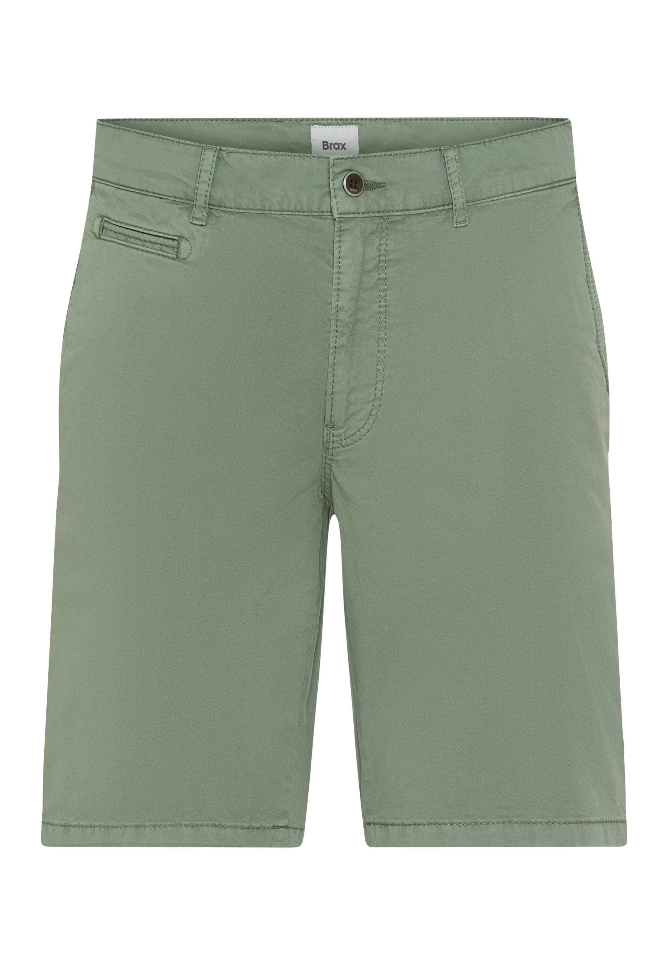 Bermudas BRAX "Style BARI", Herren, Gr. 32, Normalgrößen, grün, Web, 98% Baumwolle, 2% Elasthan, Hosen Bermudas Image