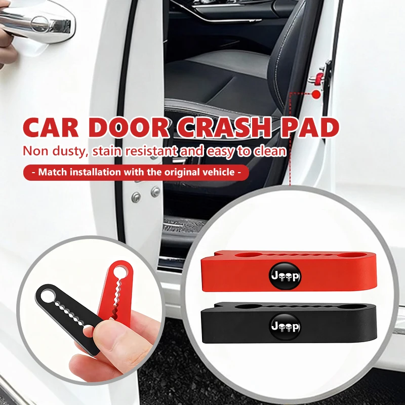 4 Pezzi Ammortizzatori per Portiere Auto, Guarnizione in Silicone Antiurto per Jeep Grand Cherokee, Patriot, Renegade, Compass, Wrangler