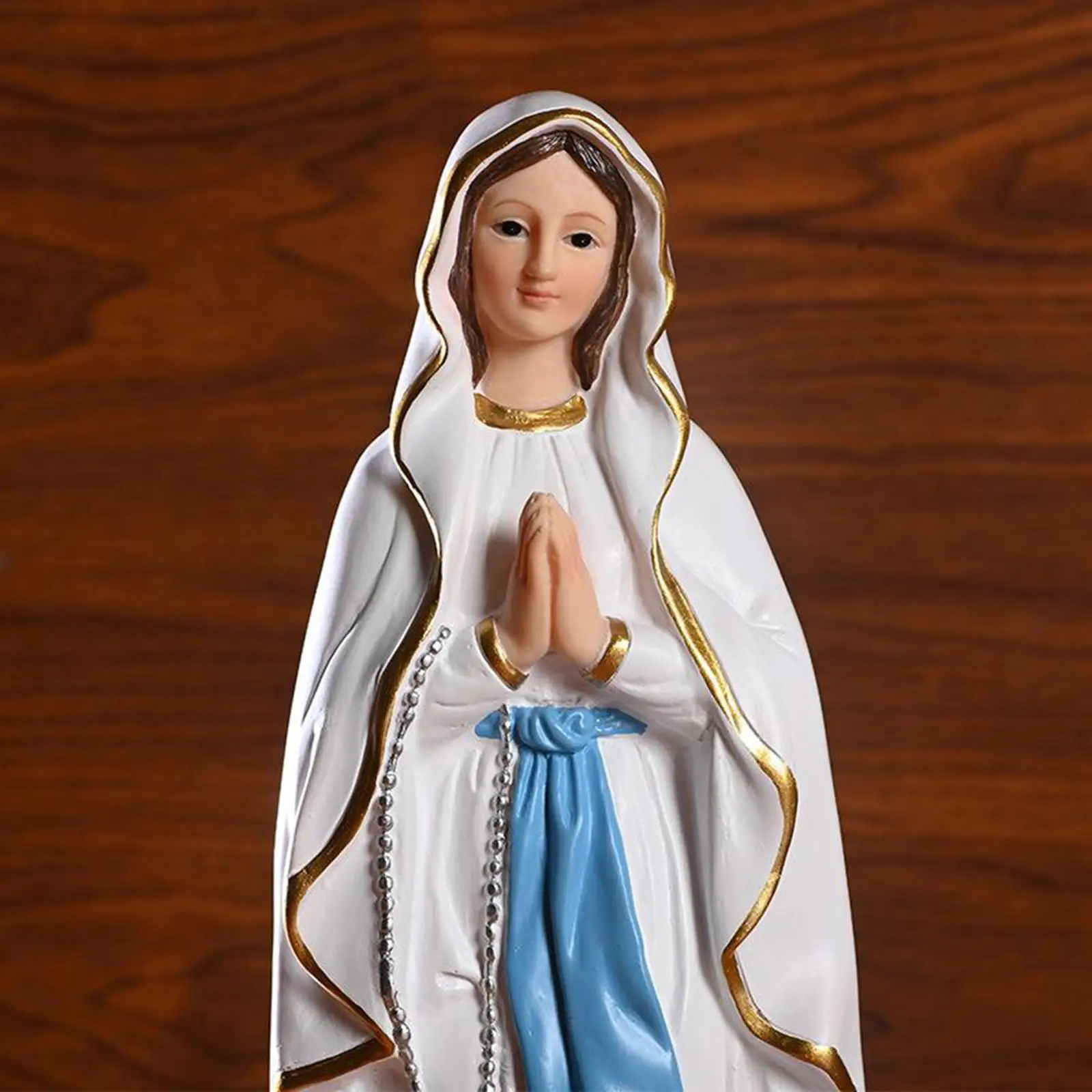 Statua in Resina della Madonna di Lourdes, Figurina Cattolica, Collezione Rinascimentale per Esposizione su Scaffale e Decorazione