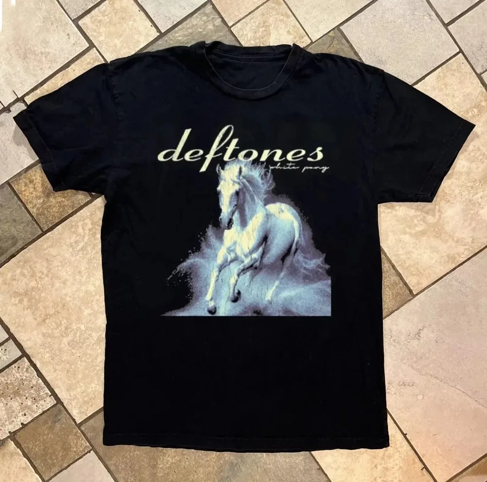 Deftones Band White PONY Vintage Casual T-Shirt Luxusmarken-Top für Herren und Damen