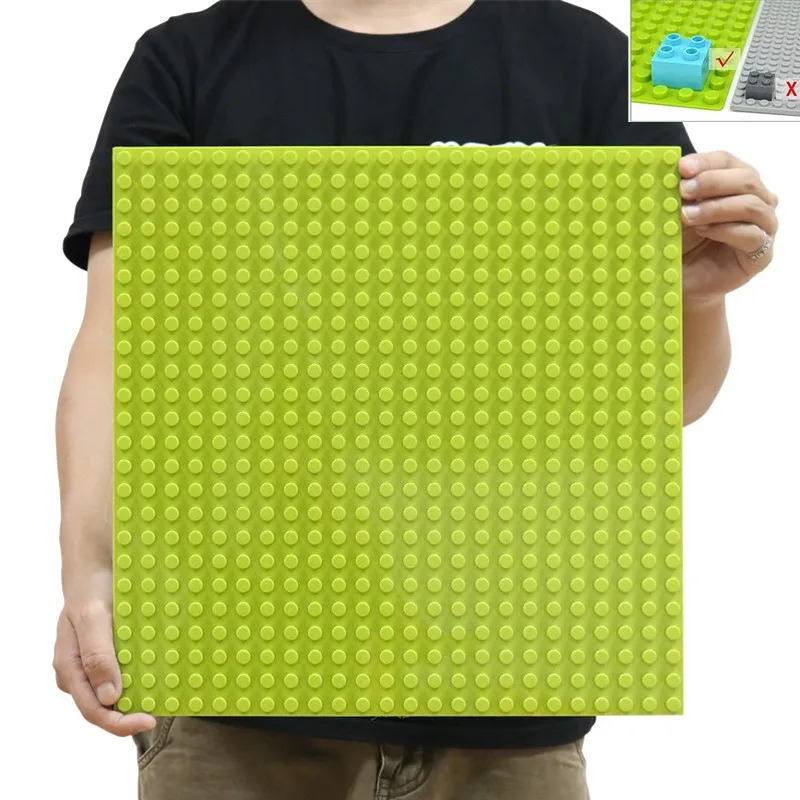 24*24 Noppen DIY Große Grundplatte Wandzubehör Bausteine Spielzeug, Kompatibel mit Allen Marken, Große Bausteine Grundplatte