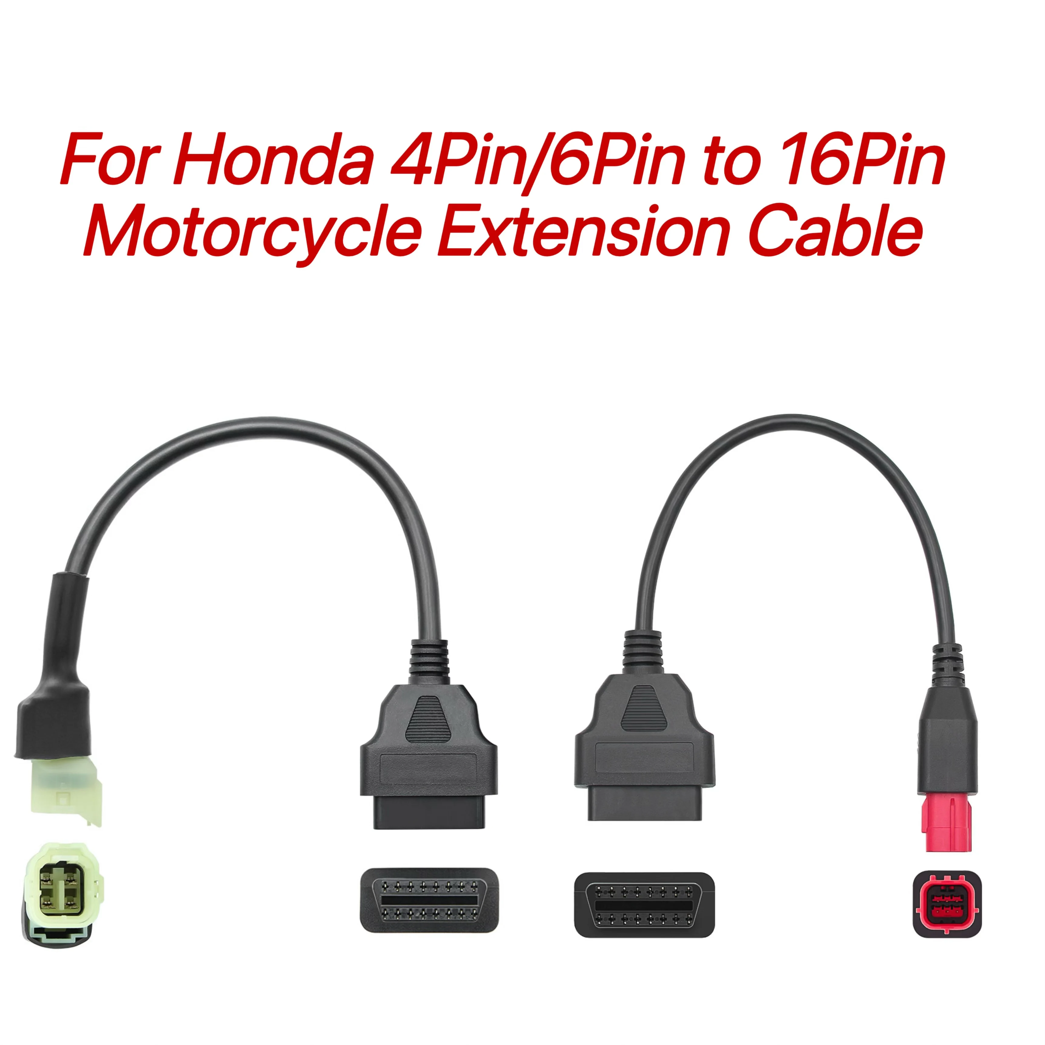 4-Pin/6-Pin Motorrad OBD2 Adapterkabel für Honda 16-Pin Diagnose-Verlängerungskabel für Honda CBR CRF Motorräder Image