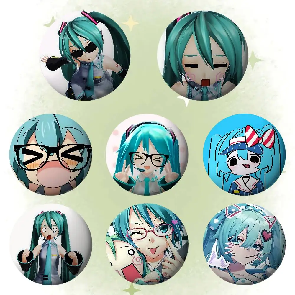 Niedliche Anime-H-hatsune-MikuS Kawaii-Anstecknadeln für Freunde, Rucksäcke, Kleidung, Sammleraccessoires, Schmuckgeschenk Image