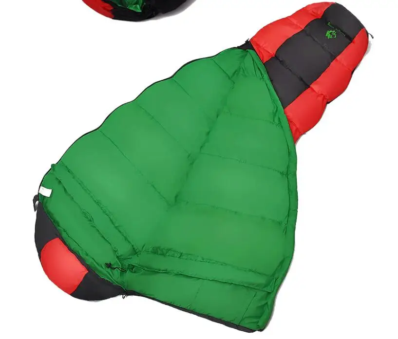 Jungle King CY0901 Baumwoll-Schlafsack mit vier Löchern, verdickter Füllung für den Winter, thermische Isolierung auf 4 Stufen für Camping und Reisen Image