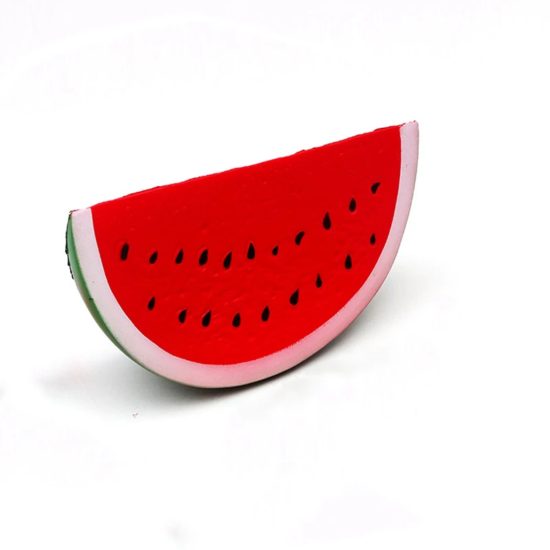 Obst Simulation Wassermelone Squishy Langsam Steigende Squeeze Spielzeug Kawaii Squishy Kinder Stress Relief Squeeze Spielzeug Party Weihnachten Geschenk Image