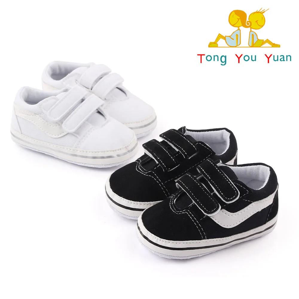2025, Baby-Segeltuch-Turnschuhe, klassische Streifen, lässige Baby-Schuhe für Jungen und Mädchen, rutschfeste, weiche Lauflernschuhe für Kleinkinder, Unisex-Schuhe Image