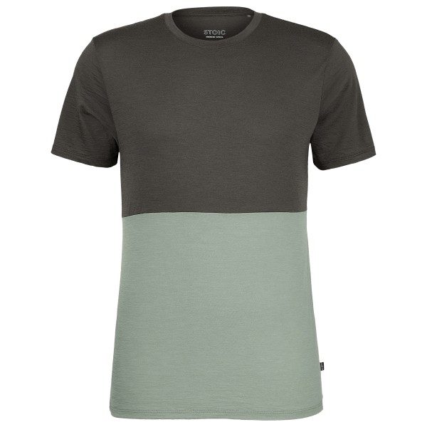Stoic - Merino155 LaholmSt. Colorblock T-Shirt - Merinoshirt Gr M grau
