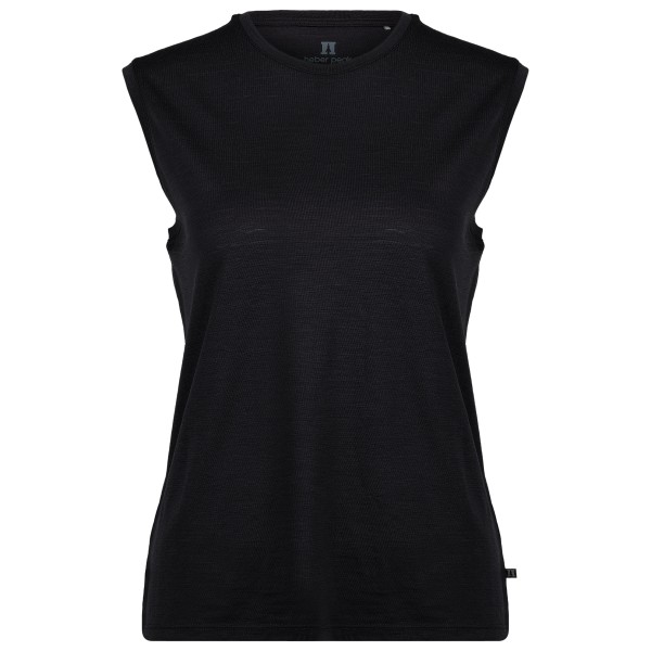 Heber Peak - Women's MerinoMix150 PineconeHe. Loose Tank - Merinoshirt Gr XS schwarz