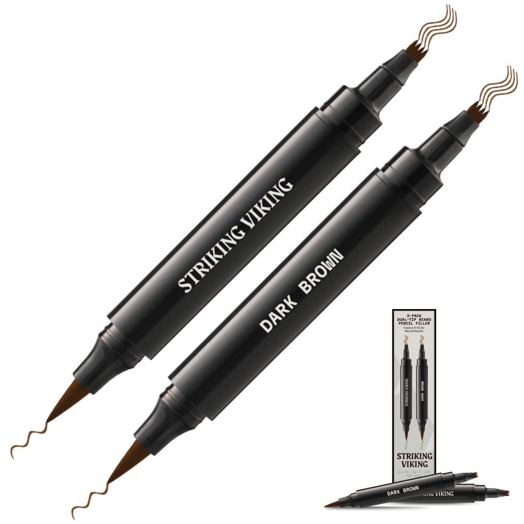 Striking Viking matita barba filler, doppia punta, linee nette, tratti