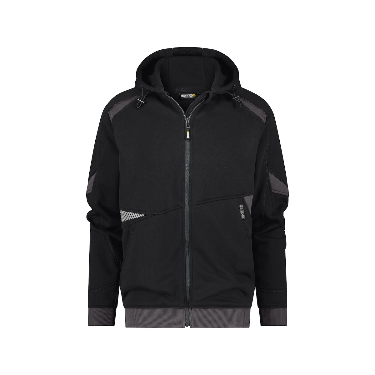 DASSY® Lunax Kapuzensweatshirt schwarz/anthrazitgrau S Image
