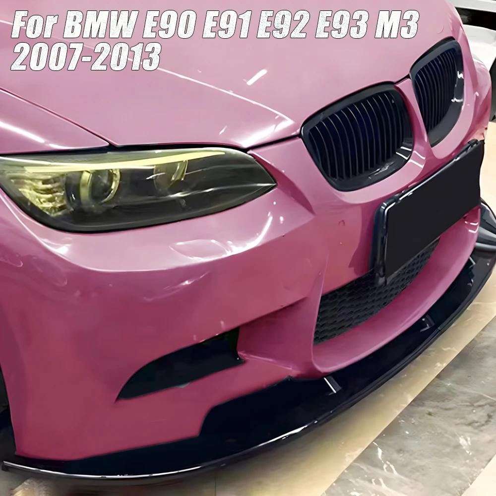 Gloss Black Car paraurti anteriore Lip Splitter Spoiler diffusore Guard Body kit Trim per BMW serie 3 E90 E91 E92 E93 M3 2007-2013