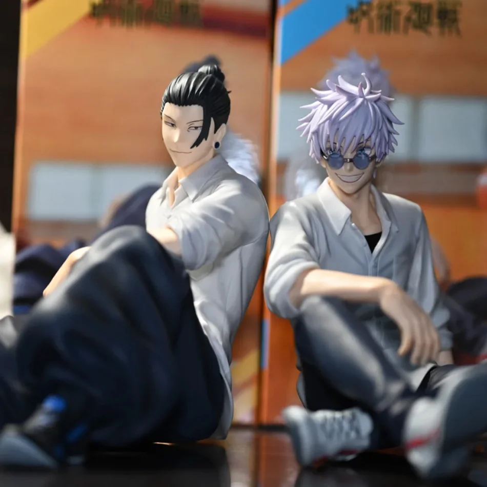 Neue Gojo Satoru Anime Jujutsu Kaisen Figur Geto Suguru Yumemirize Sitzende Pose Sammlermodell Geschenk Spielzeug Actionfigur PVC Image