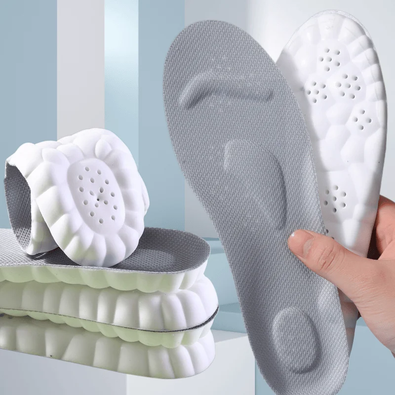 Memory-Schaum-Einlegesohlen für Herren und Damen, rutschfeste Schuheinlagen für Basketball, Laufen und Sport, mit Fußgewölbestütze Image