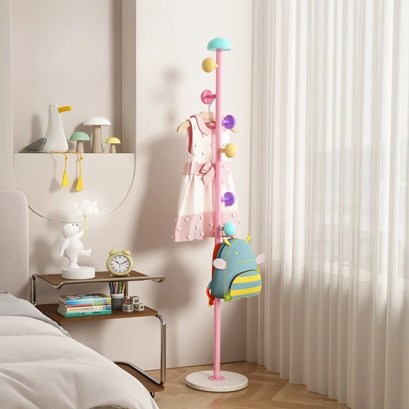 Neues Modell Haushaltswaren Kinder-Kleiderständer vom Boden bis zur Decke, Pilzförmiger Kleiderständer, Kleiderstange, Taschenhalterung