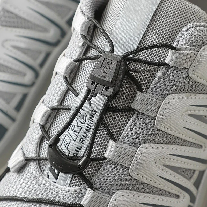 Unisex-Sneaker mit elastischen Schnürsenkeln ohne Binden, runde elastische Schnürsenkel für Outdoor-Laufsport, 1 Paar/2 Paar Image