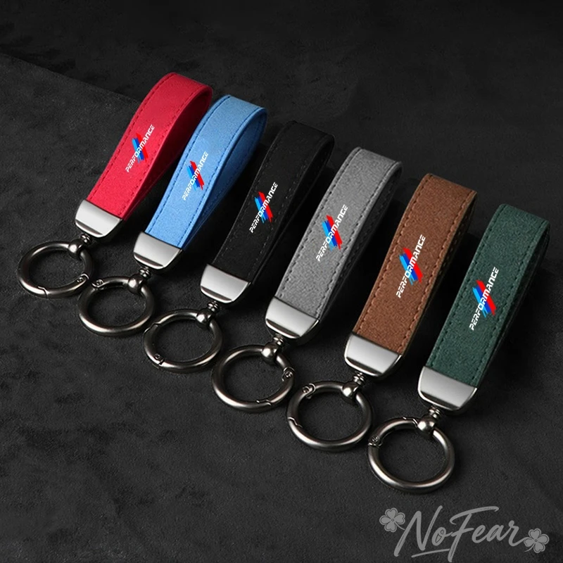 Für BMW Performance BMW M Power Performance M3 M5 X1 X3 X5 X6 X7 Luxus-Leder-Schlüsselband Schlüsselanhänger Auto-Schlüsselring Schmuck-Accessoire Image
