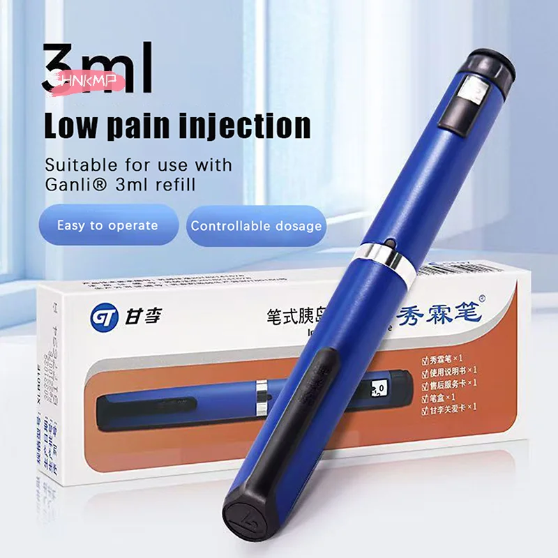 H-1 Stück Tragbarer 3ML Insulin-Injektionspen für den Hausgebrauch, Insulinspritze für Diabetiker mit Skala Image