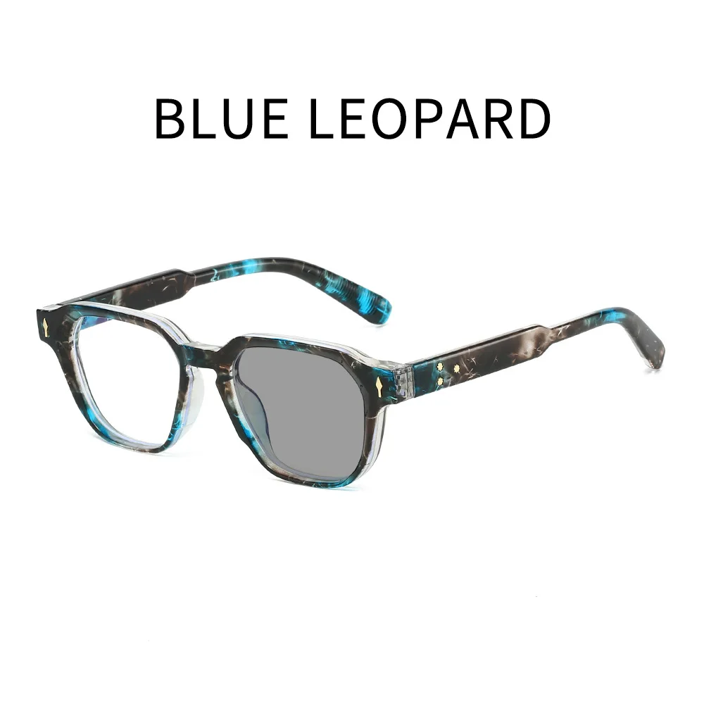 2026 Neue Unisex Lesebrille, Modisch Retro Vielseitig, Hochwertige Quadratische Photochrome Lesebrille für Damen und Herren Image