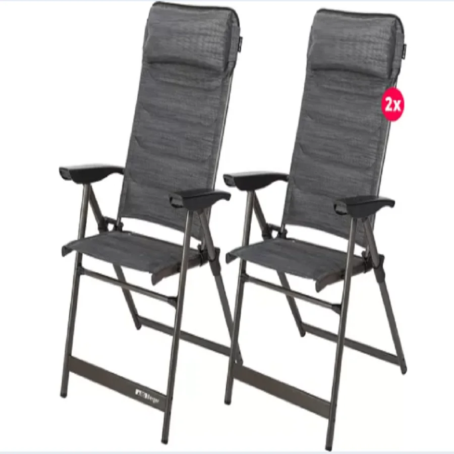 Berger Slimline Klappsessel 2er Set -- Anthrazit