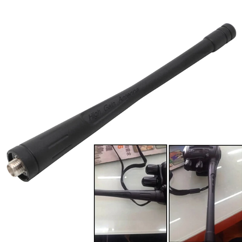 1 Stück schwarze 400/480 MHz High Gain SMA-Buchse Antenne für Baofeng 888s Walkie Talkie Zwei-Wege-Radio Image