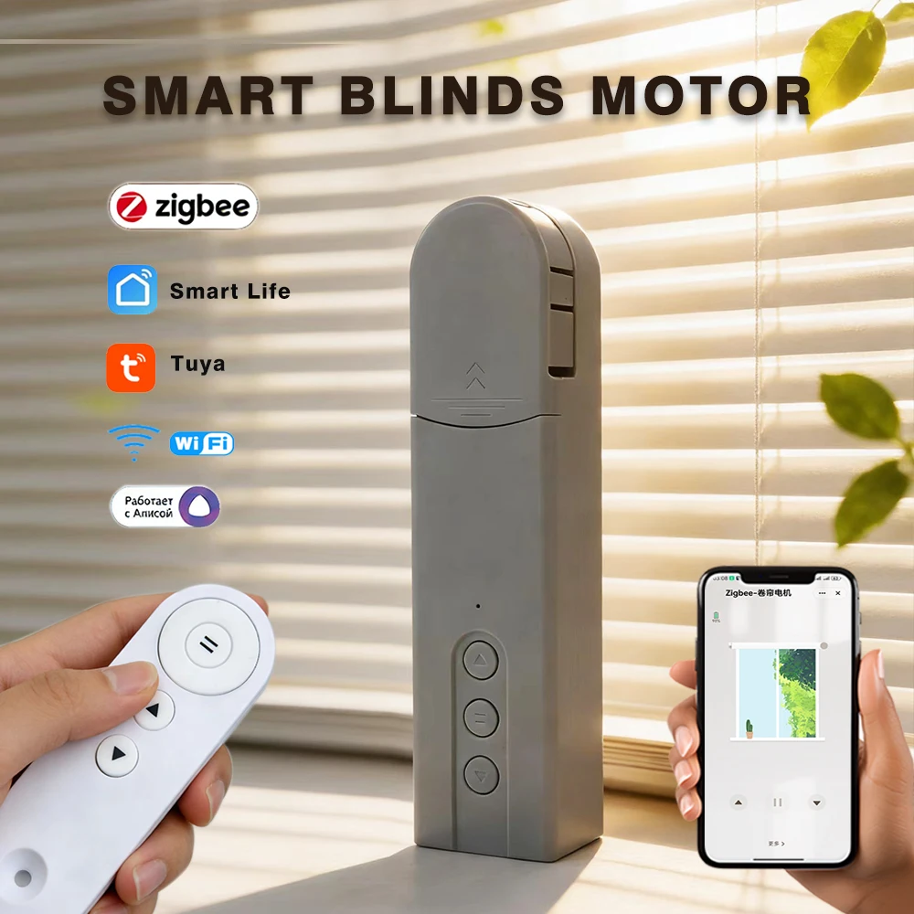 ZigBee Smart Motorisierte Rollos/Vorhänge Antriebsmotor WLAN Tuya Vorhangsteuerungssystem Alice Alexa Google Home Sprachsteuerung