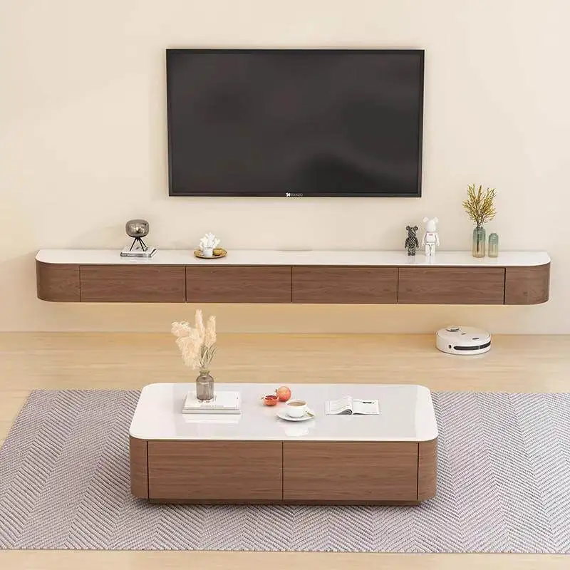 Luxuriöser moderner TV-Schrank, langlebiger, wandmontierter Premium-TV-Schrank, klassischer, platzsparender Meubles De Maison Möbel für Zuhause Image
