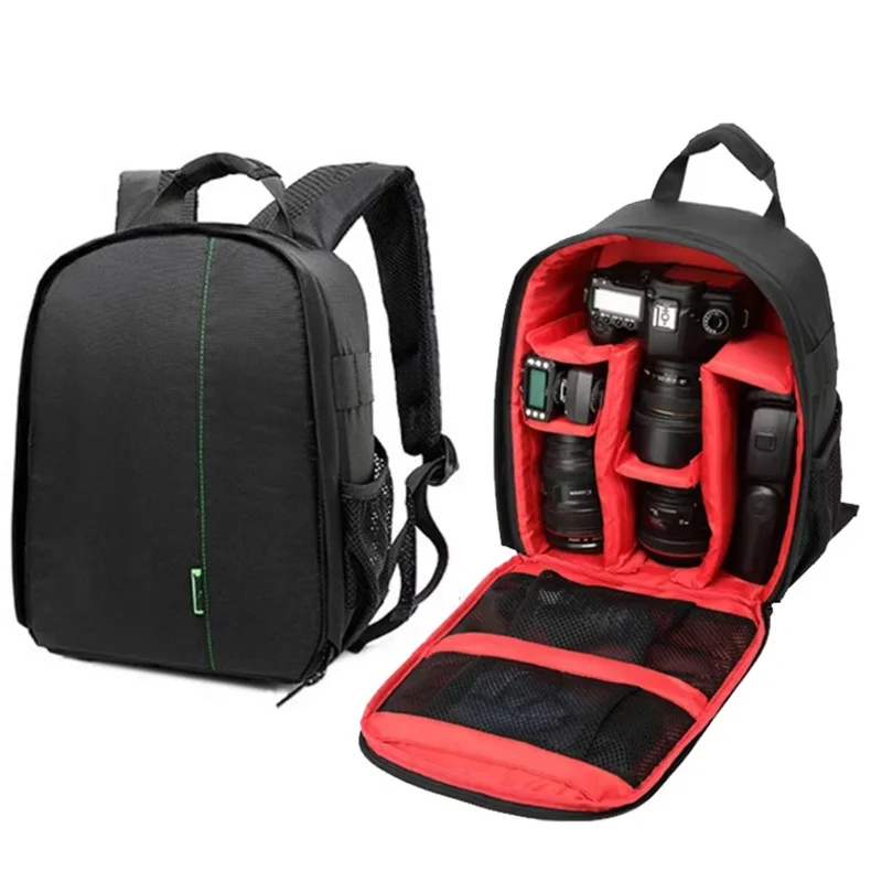 Multifunktionaler Outdoor-Kamerarucksack, digitale Schulterkameratasche, wasserdichte Kamera-Fototasche für DSLR-Sony-Kameras Image
