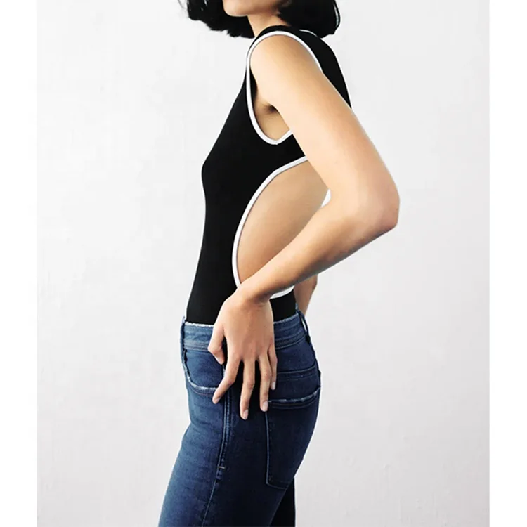 K210244 Tuta Intera da Donna 2025 Senza Maniche Aderente Body Romper da Donna Aderente Tuta Intera da Allenamento Senza Schienale