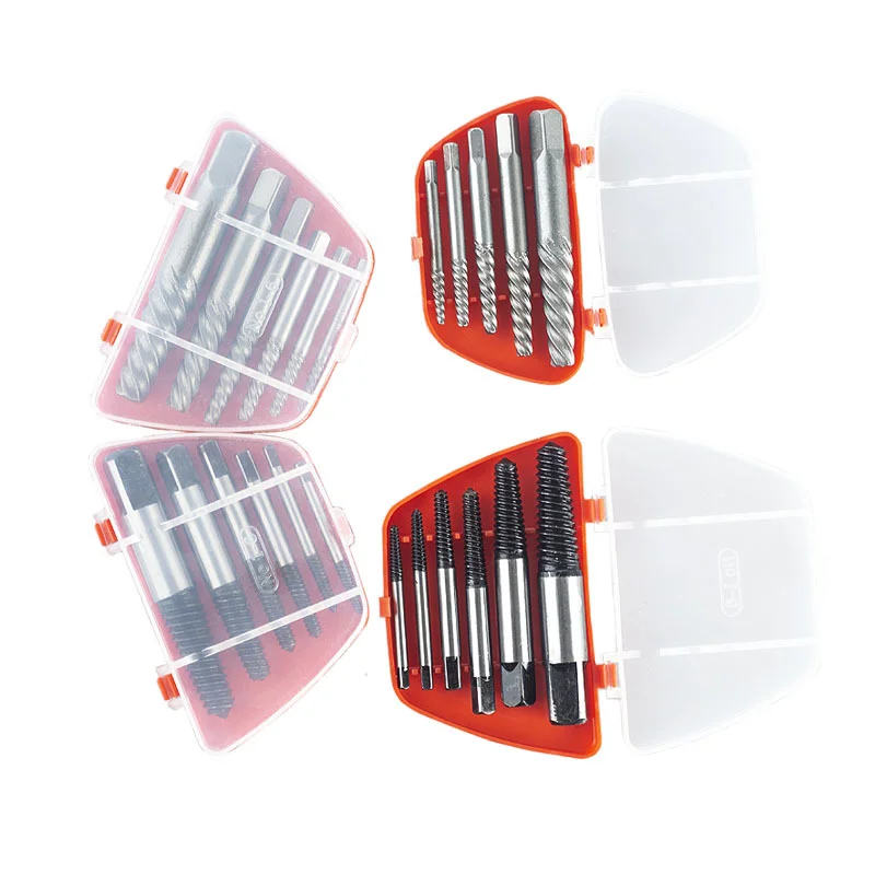 6 pezzi estrattori a vite Set facile uscita per viti danneggiate rotte bulloni borchie per la rimozione di viti spelate