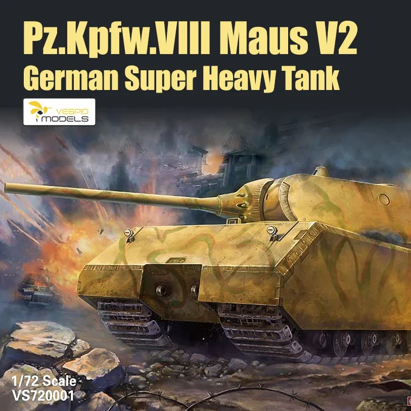 VESPID Modello di Montaggio Kit Modello Carro Armato VS720001 maus tedesco super pesante carro armato 1/72