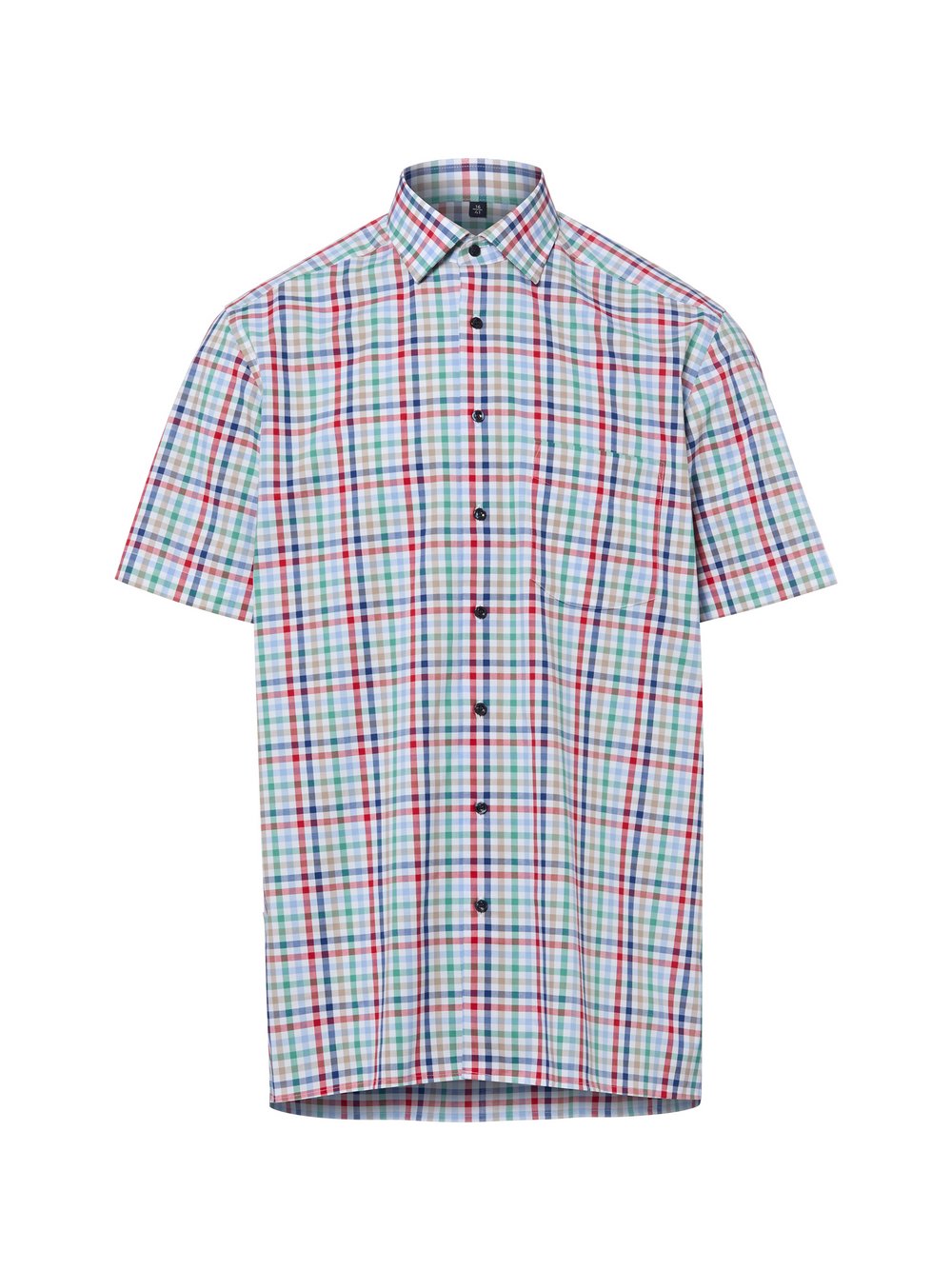 Andrew James Business-Kurzarmhemd Herren Regular Fit Baumwolle (100%) weiß, 46 Image
