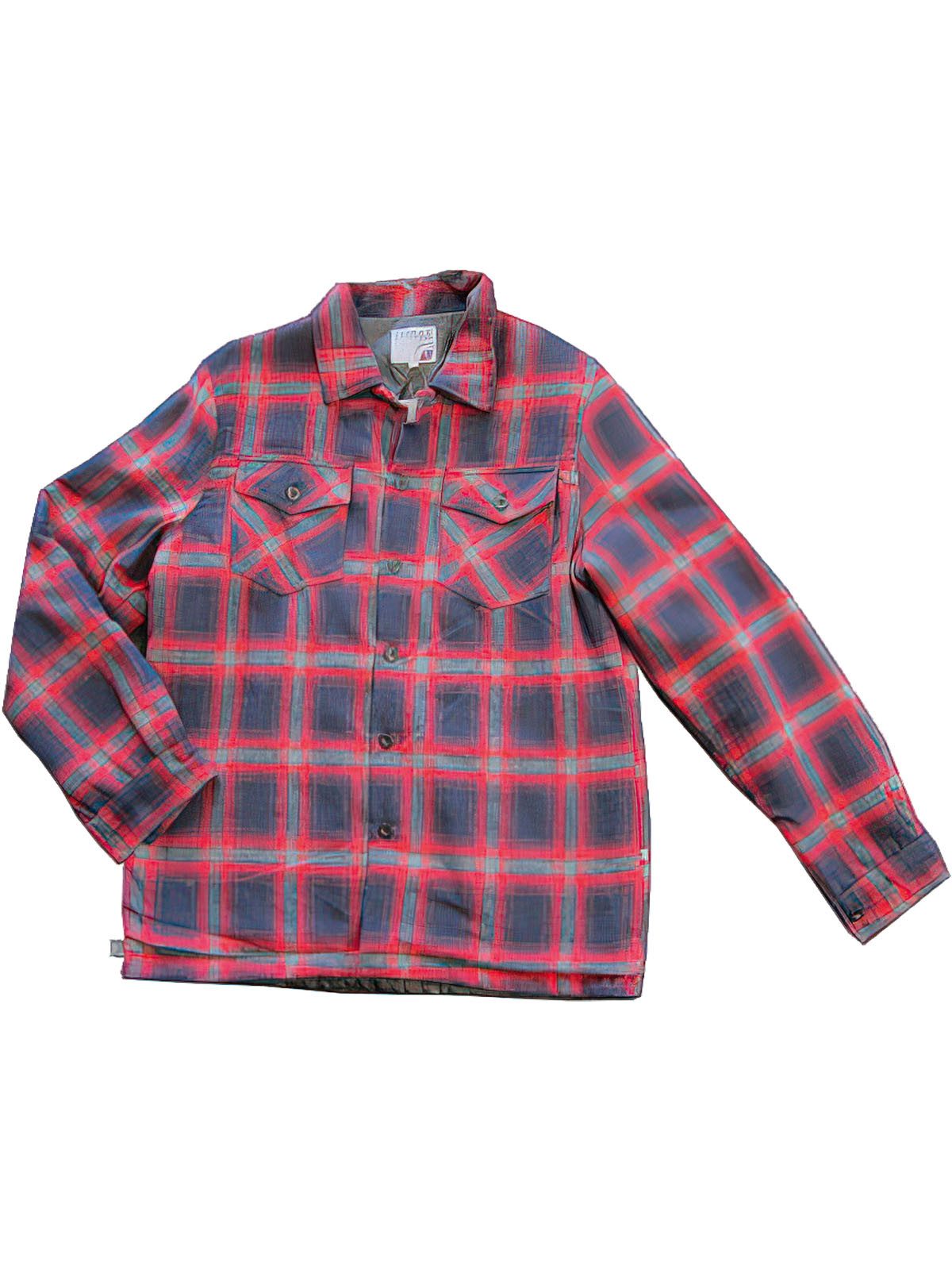 Thermohemd TERRAX WORKWEAR "Thermohemd", Herren, Gr. 4XL, EURO, blau (dunkelblau, rot), Obermaterial: 100% Polyester PES., Hemden Image