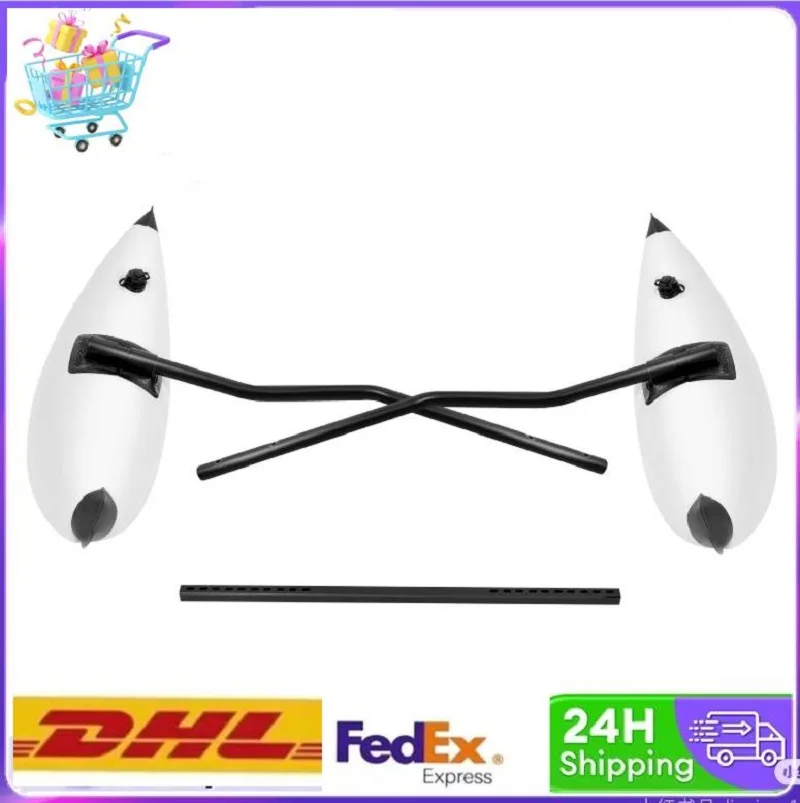 Bananenförmige Kajak-Stabilisatoren, PVC Aufblasbare Schwimmstützen mit Seitenarmen, Passend für Kanus und Angelboote Image