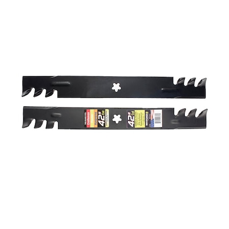 MAXPOWER 561713X 42 in. Mulching Mower Blade Set For Riding Mowers 2 pk