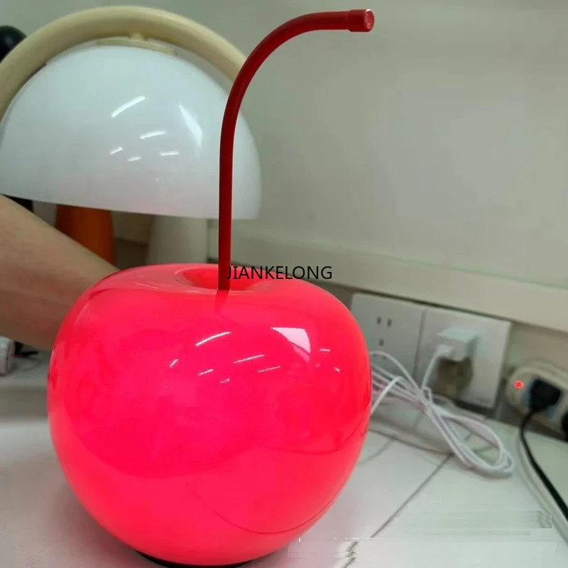 Kirsche Glas Schreibtischlampe USB Nachtlicht Schlafzimmer Nachttisch Umgebungslicht TV Schrank Weinschrank Kinderzimmer Dekoration Licht