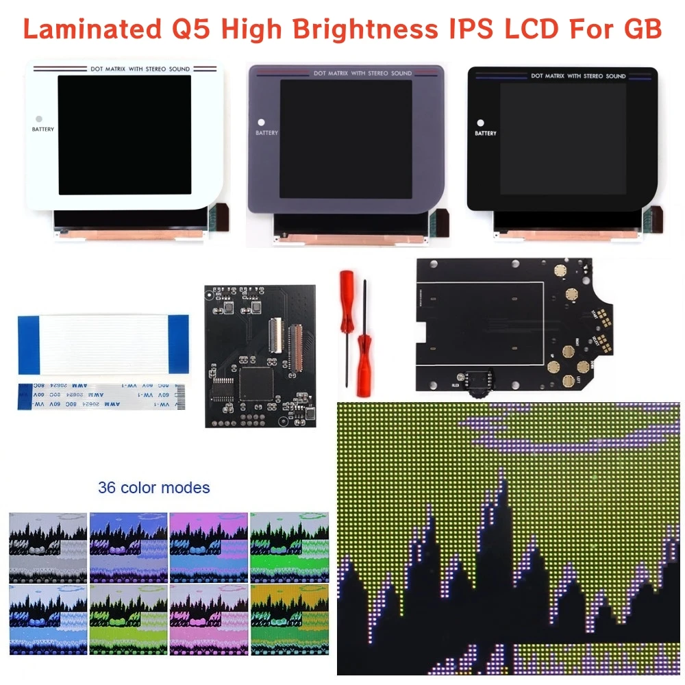 Hispeedido 3,1 Zoll laminiertes LCD-Display FRM mit integriertem OSD-Menü, IPS-Hintergrundbeleuchtung, LCD-Bildschirm-Kit für GB DMG Image
