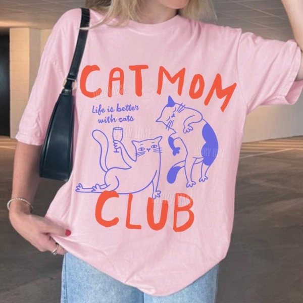 Cat Mom Club Shirt,Cat Mom Shirt, Cat Mama Tee, Gift For Cat Mom, Funny Cat Shirt, Cat Lover Shirt, New blue 2xl sweatshirt