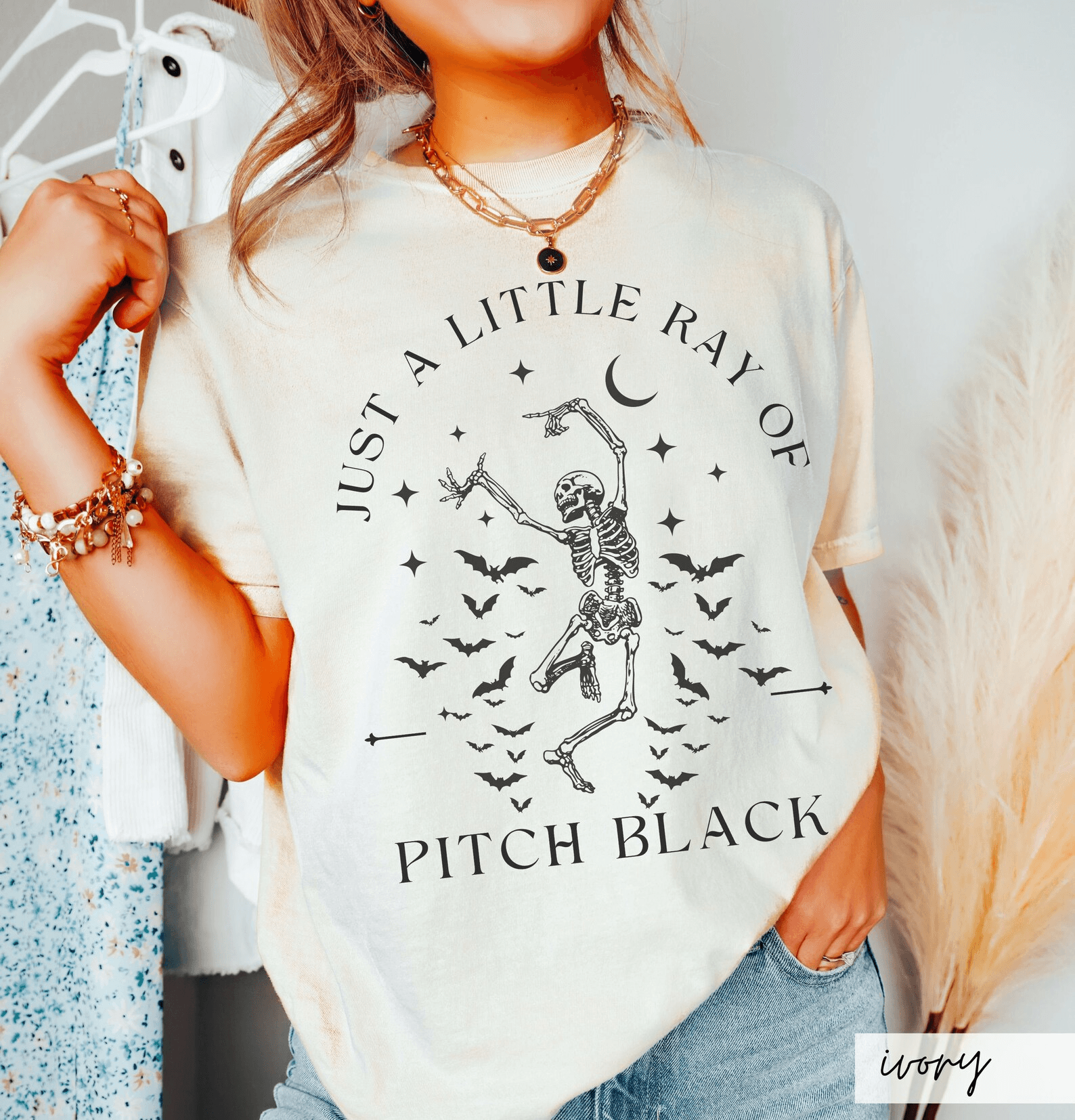 Skeleton Bat Tee | Funny Goth Emo Halloween Shirt pink xl sweatshirt