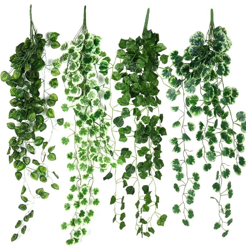 Artificial Ivy Garland Hanging Vine Green Leaf Decor For Home Garden And Events d 90 Cm