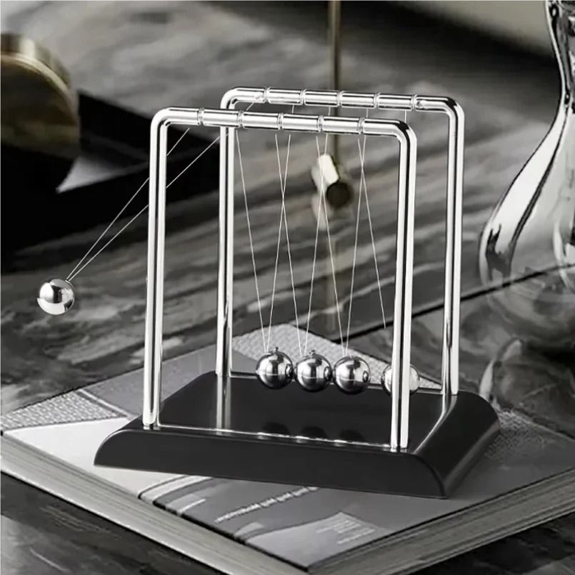 Classic Newtons Cradle Desk Toy Newton's Cradle Desk Toy Steel Balance Balls Physics Decor Classic Newtons Cradle Desk Toy Newton's Cradle Desk Toy Steel Balance Balls Physics Decor
