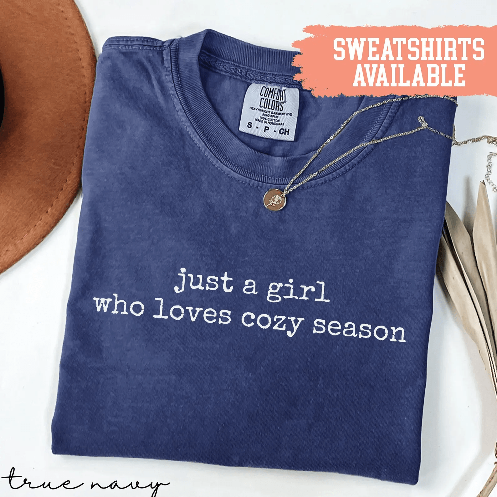 Just A Girl Who Loves Cozy Season Shirt Comfort Colors Fall Shirt Thanksgiving Tee yellow s sweatshirt