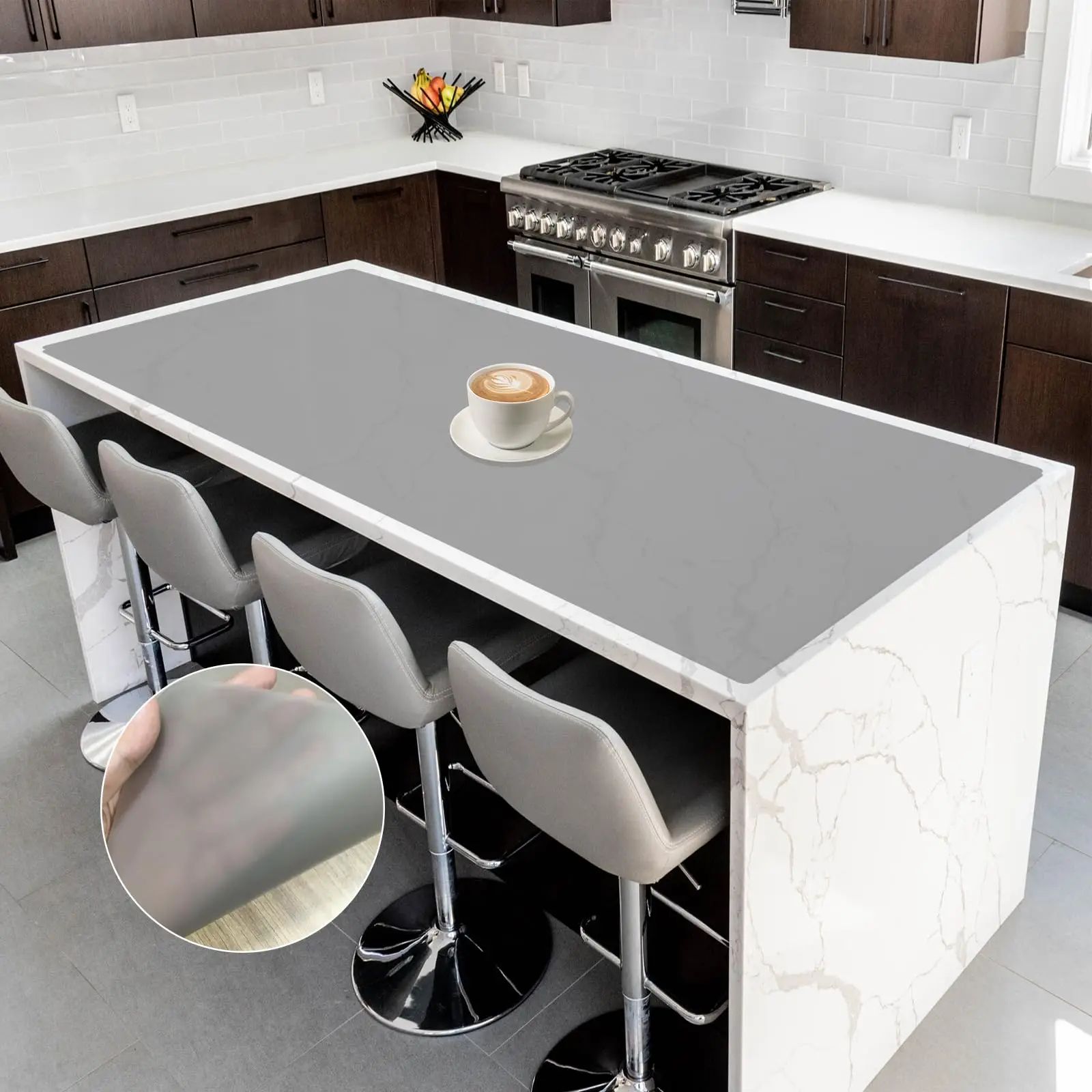 SoftShield Kitchen Counter Mat Waterproof Heat Resistant Table Protector 4 400x600mm