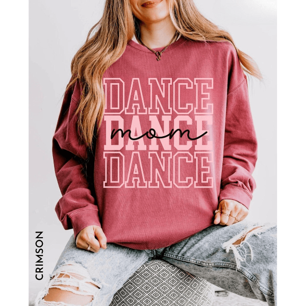 Comfort Colors Dance Mom Shirt Personalized Ballet Competition Season Tee Gift white m sweatshirt