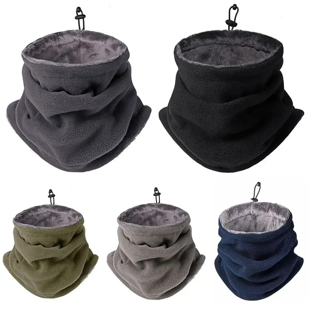 Winter Motorcycle Mask Fleece Neck Warmer Balaclava Face Mask For Cold Weather Protection dark Gray