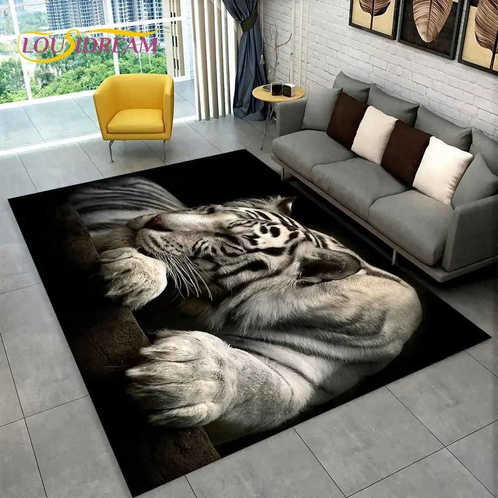 Wild Predator 3D Area Rug High Definition Apex Predator Sculpture style 8 16 In X 24 In