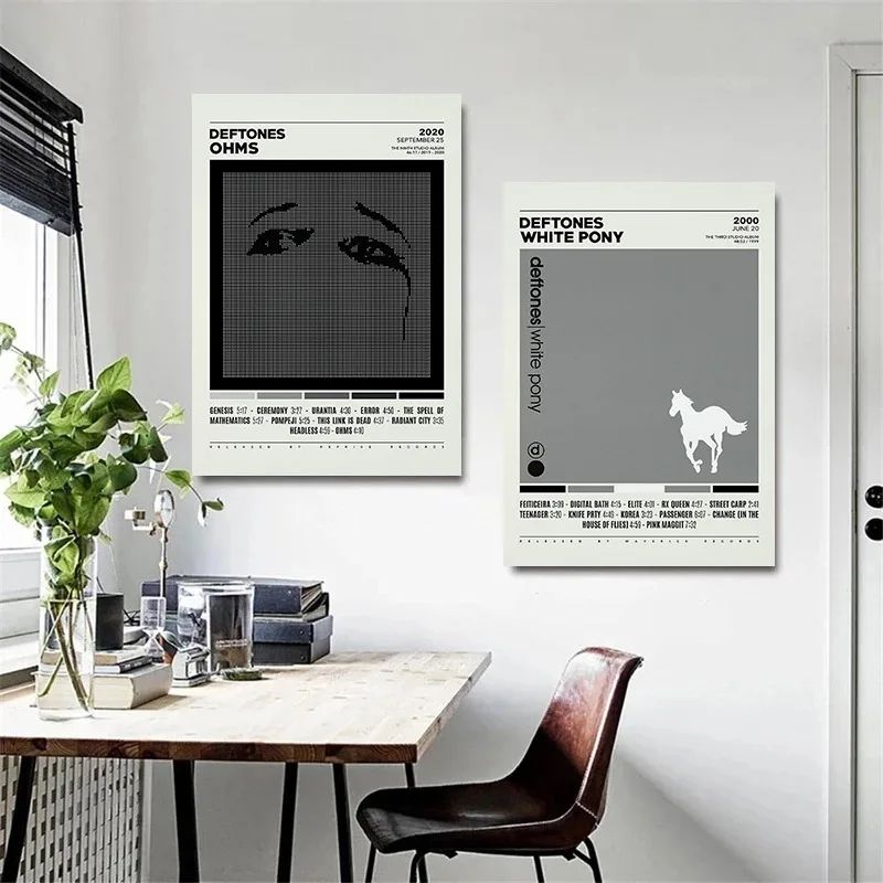 Deftones Album Cover Canvas Wall Art Around The Fur & Saturday Night Wrist Music Poster 7 7.9 11.8 In Unframed